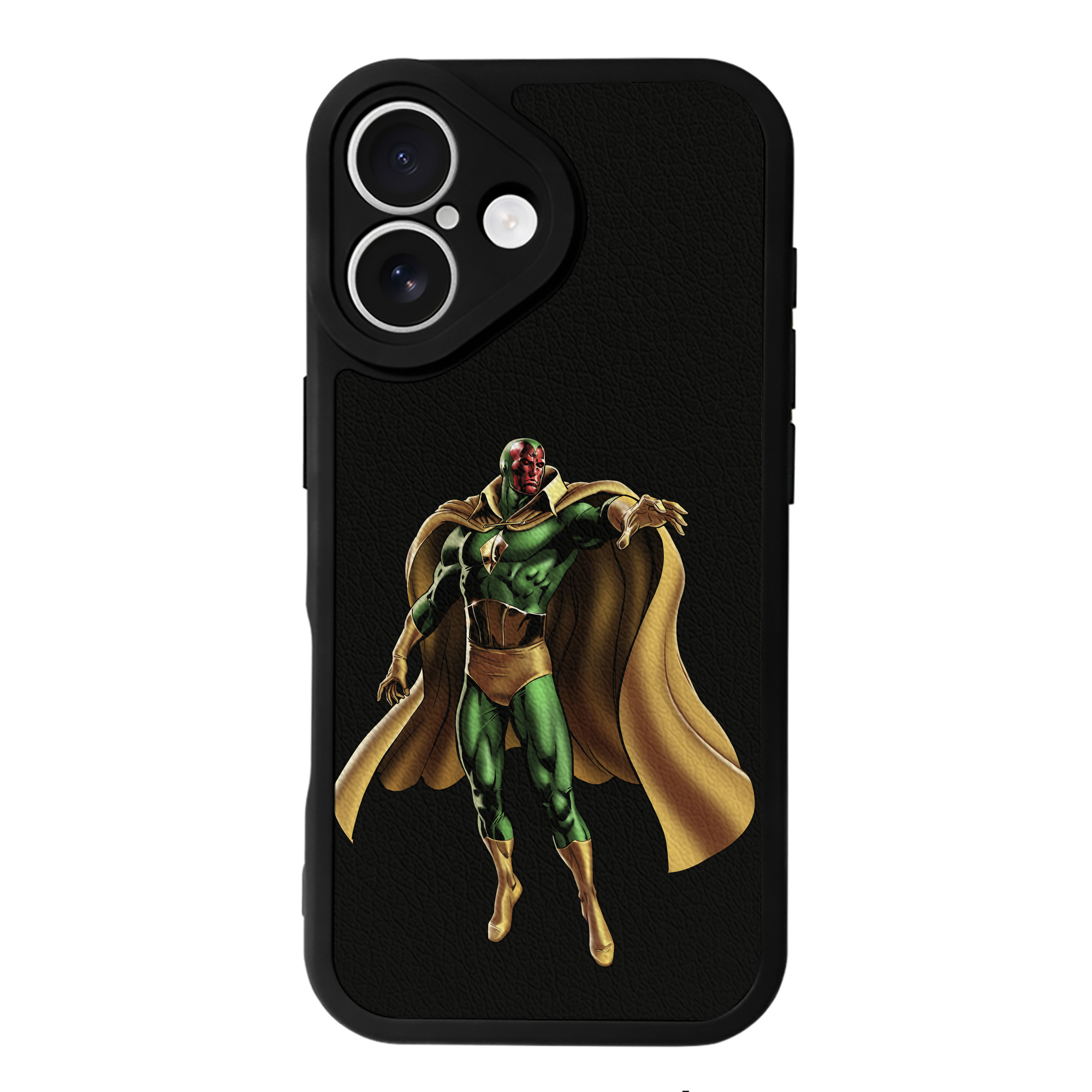 （画像用） アベンジャーズ The Avengers 【iPhone 16シリーズ対応】シリコンスマホケース（レザー調） 材質：シリコン
